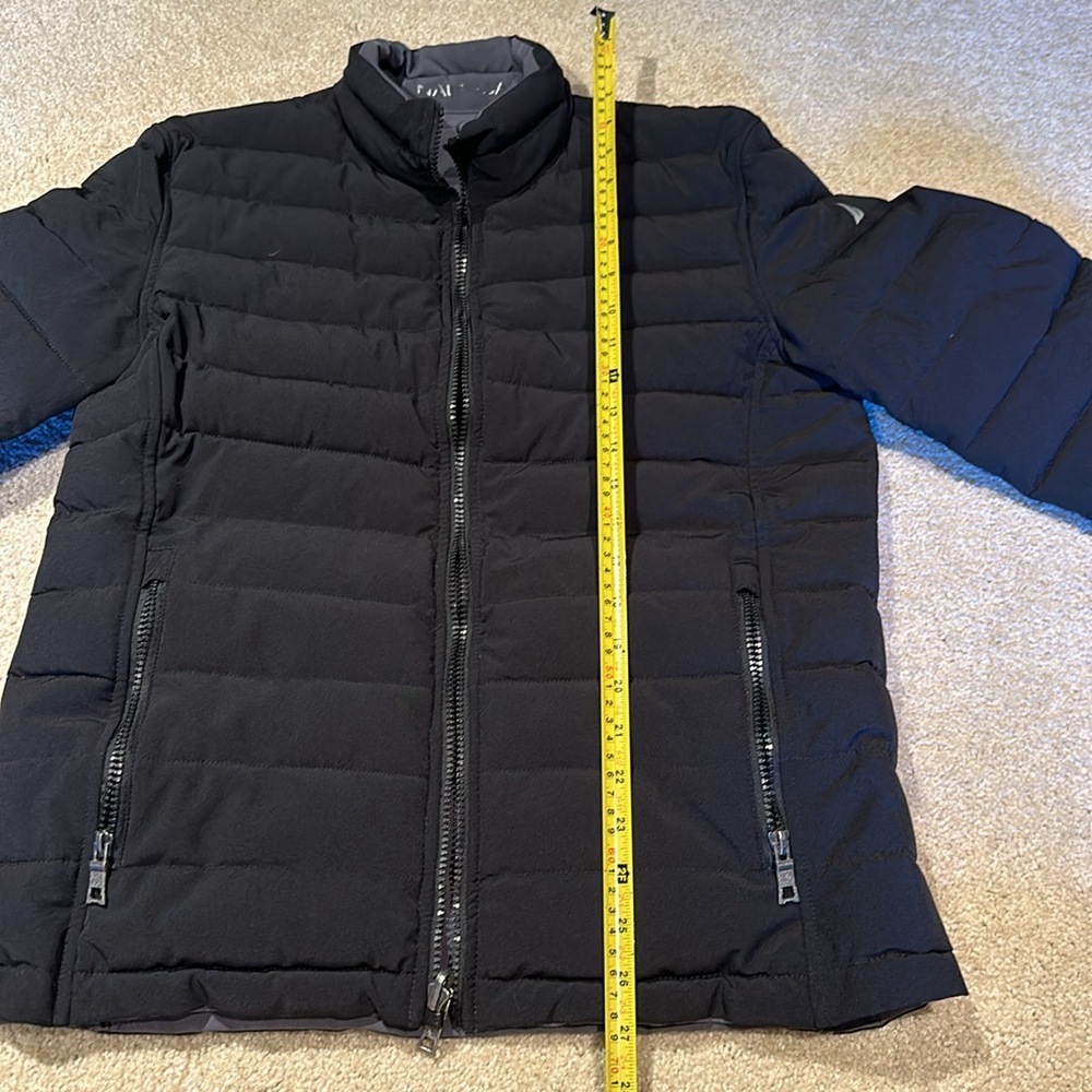 NAUTICA Men’s Reversible Quilted Puffer Jacket Black/Gray - Picture 9 of 12
